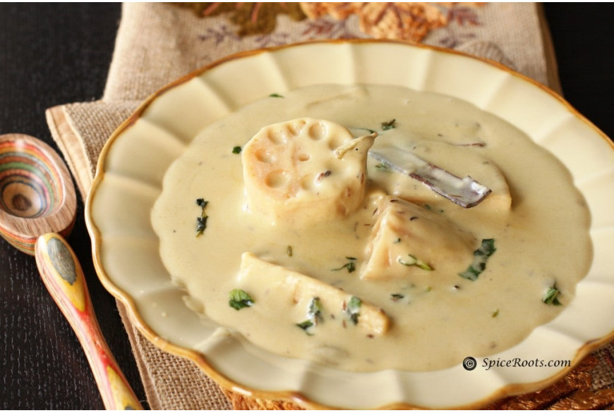 Nadir Yakhin – Lotus Roots in a yogurt sauce