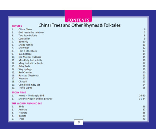 Chinar Trees | Shikara | Samavar |Kashmiri Rhyme Books for Children