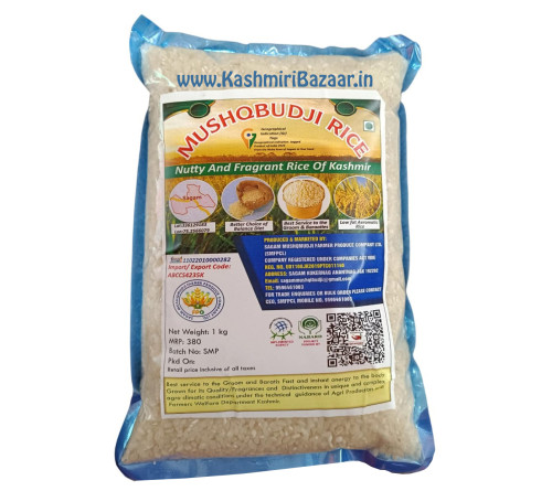SMFPCL GI-Tagged Premium Kashmiri Aromatic Mushqbudji Rice