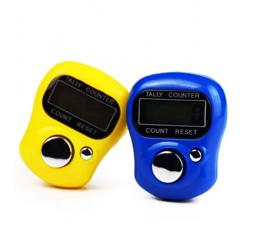 Digital Electronic Naam Jap Counter with Finger Ring – Portable Tasbeeh / Mantra Counter| Multi-Color