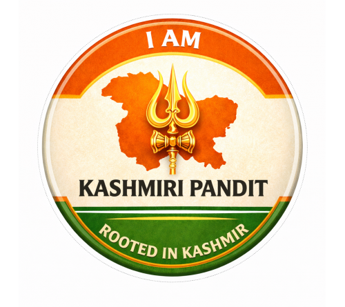I Am Kashmiri Pandit – Rooted in Kashmir badge