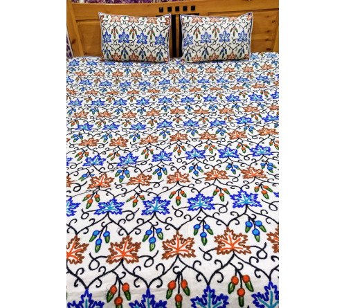 Chinar Embroidered Bed Spread