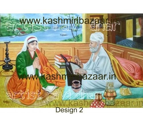 Painting of Mata Roop Bhavani With Her Father