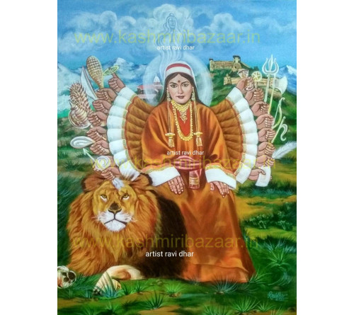 Painting of Mata Sharika Bhagwati